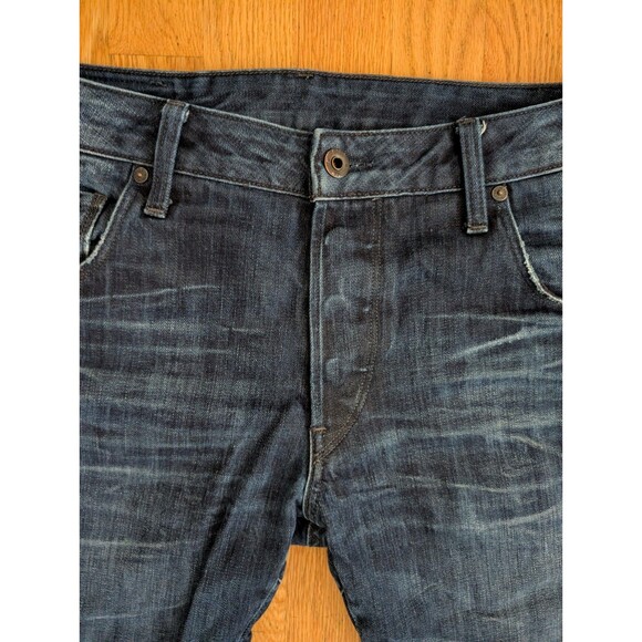 G-Star RAW Arc Zip 3D Slim Jeans Mens 30x32 Dark Denim Tapered Button Fly Pants - Picture 5 of 16
